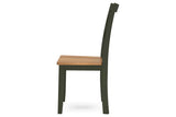 Gesthaven Natural/Green Dining Table and 2 Chairs by Ashley at Eve Furniture