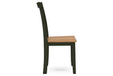 Gesthaven Natural/Green Dining Table and 2 Chairs by Ashley at Eve Furniture