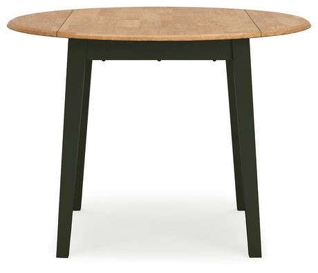 Gesthaven Natural/Green Dining Table and 2 Chairs by Ashley at Eve Furniture