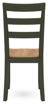 Gesthaven Natural/Green Dining Table and 4 Chairs by Ashley at Eve Furniture