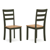 Gesthaven Natural/Green Dining Table and 4 Chairs by Ashley at Eve Furniture