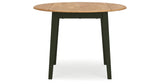 Gesthaven Natural/Green Dining Table and 4 Chairs by Ashley at Eve Furniture