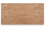 Gesthaven Natural/White Counter Height Dining Table and 2 Barstools by Ashley at Eve Furniture