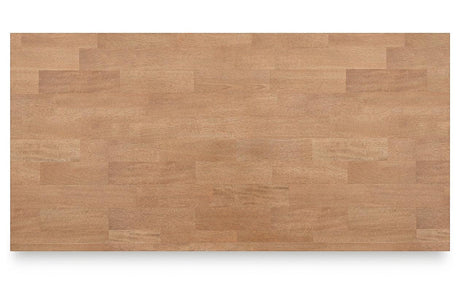 Gesthaven Natural/White Counter Height Dining Table and 2 Barstools by Ashley at Eve Furniture