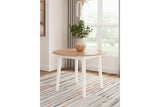 Gesthaven Natural/White Dining Table and 2 Chairs by Ashley at Eve Furniture