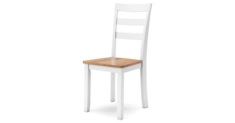 Gesthaven Natural/White Dining Table and 2 Chairs by Ashley at Eve Furniture
