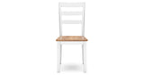 Gesthaven Natural/White Dining Table and 2 Chairs by Ashley at Eve Furniture