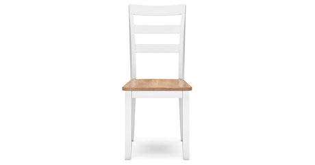 Gesthaven Natural/White Dining Table and 2 Chairs by Ashley at Eve Furniture