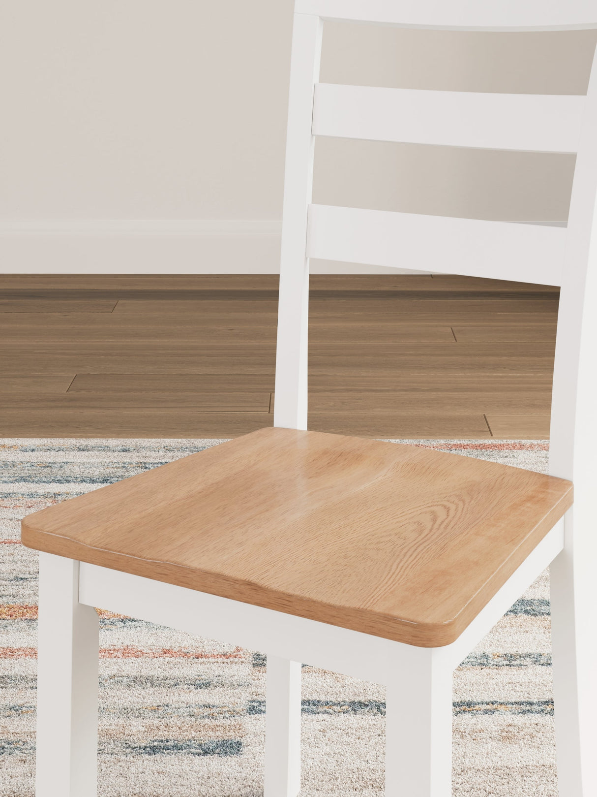 Gesthaven Natural/White Dining Table and 2 Chairs by Ashley at Eve Furniture