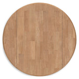 Gesthaven Natural/White Dining Table and 2 Chairs by Ashley at Eve Furniture