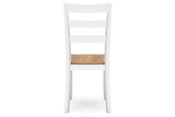 Gesthaven Natural/White Dining Table and 2 Chairs by Ashley at Eve Furniture