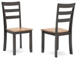 Gesthaven Natural/Brown Dining Chair, Set of 2 by Ashley at Eve Furniture