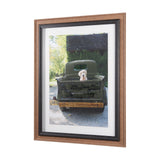 Get Out of Dodge Hunter Green by Mercana a Hand Embellished Framed Photo Art Print Matted under Glas by Mercana at Eve Furniture