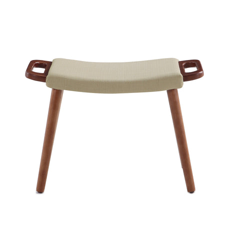 Geta Ottoman in Barley and Antique Walnut by Manhattan Comfort at Eve Furniture