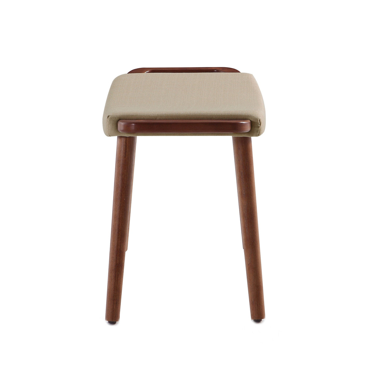 Geta Ottoman in Barley and Antique Walnut by Manhattan Comfort at Eve Furniture