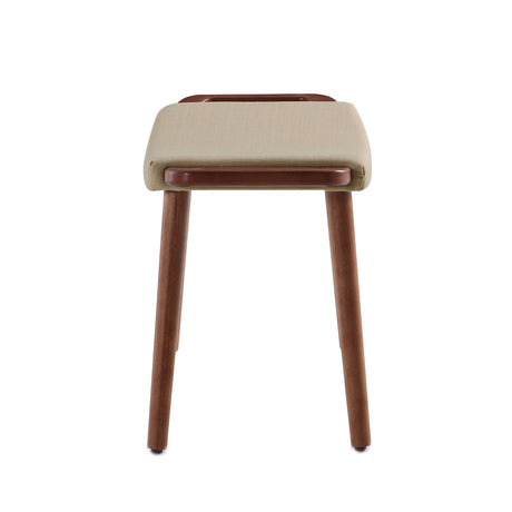 Geta Ottoman in Barley and Antique Walnut by Manhattan Comfort at Eve Furniture