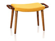 Geta Ottoman in Yellow and Antique Walnut by Manhattan Comfort at Eve Furniture