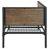 Getler Weathered Chestnut/Black Daybed