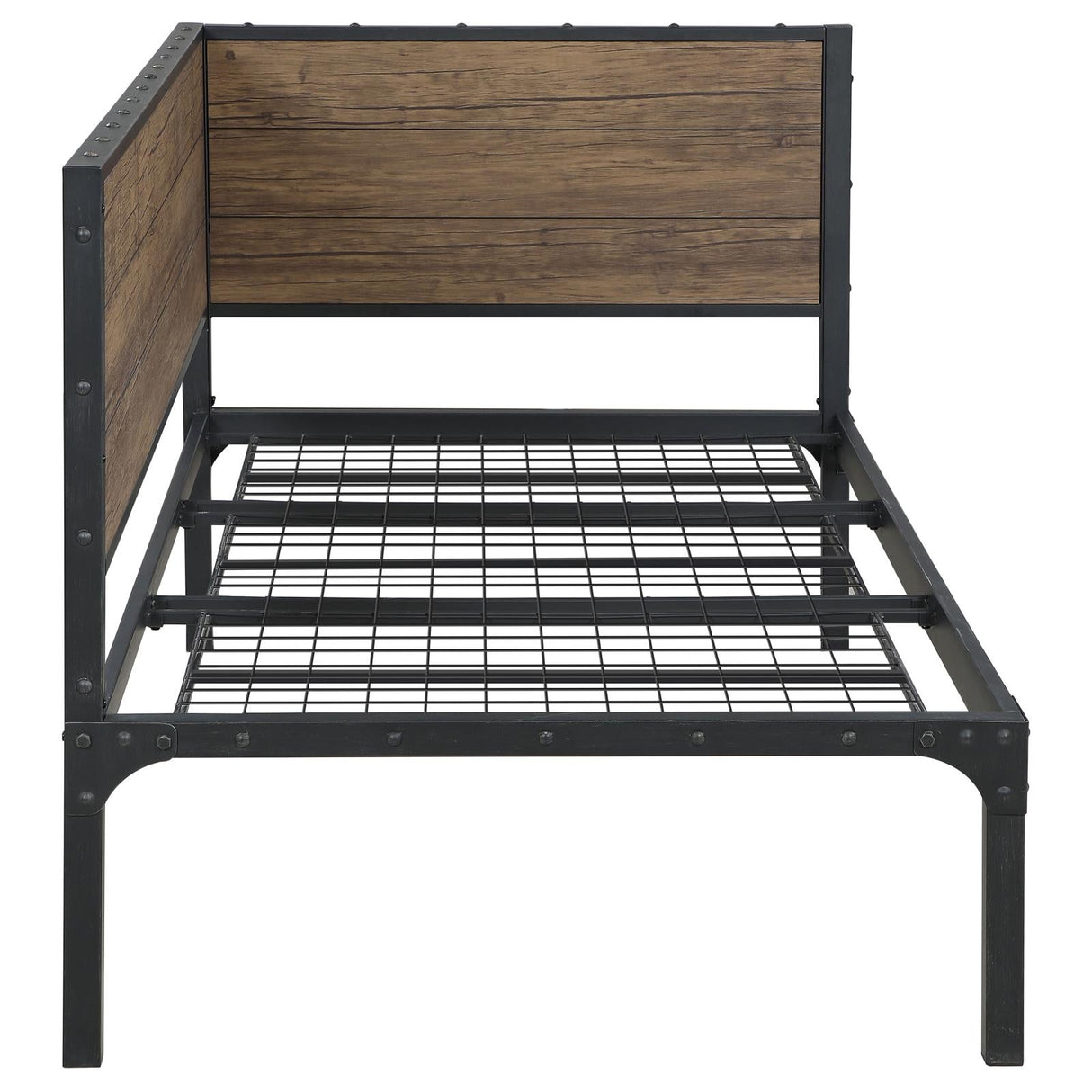 Getler Weathered Chestnut/Black Daybed