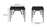 Getty Side Table Black Granite by Moe's Home at Eve Furniture