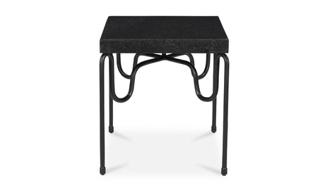 Getty Side Table Black Granite by Moe's Home at Eve Furniture