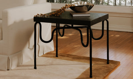 Getty Side Table Black Granite by Moe's Home at Eve Furniture