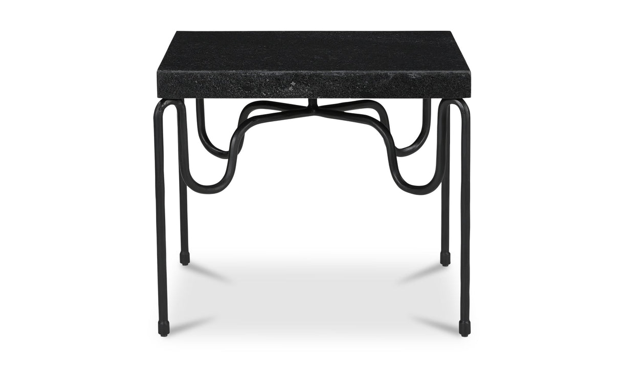 Getty Side Table Black Granite by Moe's Home at Eve Furniture