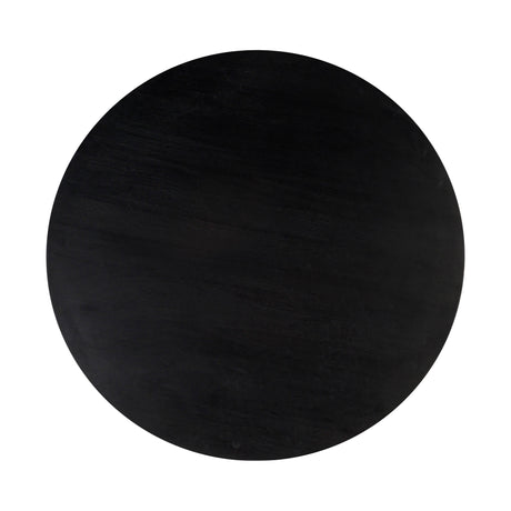 Gevra Black Acacia & Faux Plaster 54" Round Dining Table by TOV Furniture at Eve Furniture