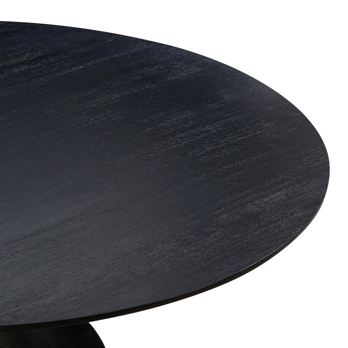Gevra Black Acacia & Faux Plaster 54" Round Dining Table by TOV Furniture at Eve Furniture