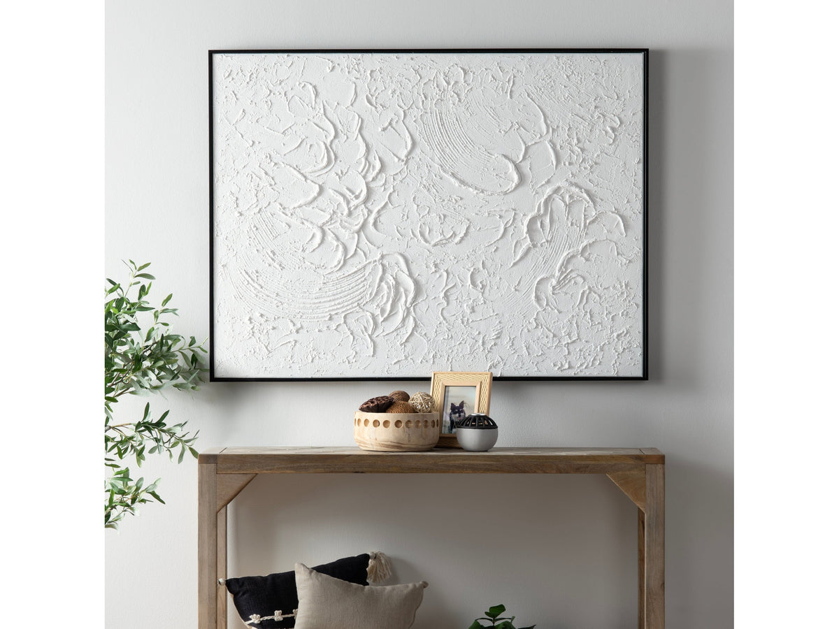 Ghesso White/Black Canvas by Crestview at Eve Furniture