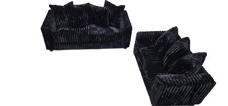 Gia Black Sofa & Loveseat by New Era Innovations at Eve Furniture
