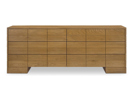 Gia Brown 6 Drawer Dresser by MOES at Eve Furniture