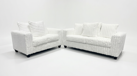 Gia Eggshell Sofa & Loveseat by New Era Innovations at Eve Furniture