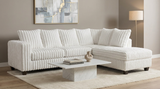 Gia Eggshell White Right Arm Facing (RAF) Sectional