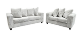 Gia Silver Sofa & Loveseat by New Era Innovations at Eve Furniture
