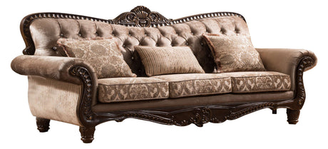 Giana Brown/Beige Living Room Set by Cosmos Furniture at Eve Furniture