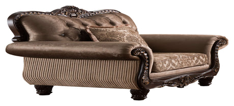 Giana Brown/Beige Chair by Cosmos Furniture at Eve Furniture