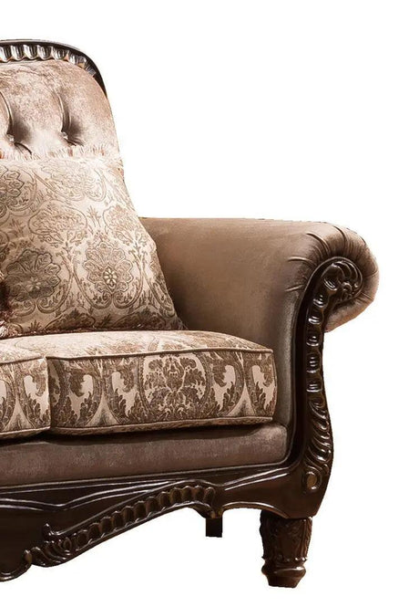 Giana Traditional Cherry Wood Finish Living Room Set by Cosmos Furniture at Eve Furniture