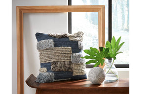 Gibbend Blue/Gray/White Pillow by Ashley at Eve Furniture