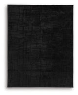Gibbswell Black Washable Large Rug by Ashley at Eve Furniture