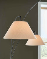 Gibbswellner Black Arc Lamp by Ashley at Eve Furniture