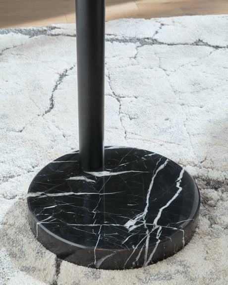 Gibbswellner Black Arc Lamp by Ashley at Eve Furniture
