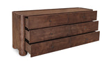 Gibson 6 Drawer Dresser Dark Brown by Moe's Home at Eve Furniture