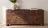 Gibson 6 Drawer Dresser Dark Brown by Moe's Home at Eve Furniture