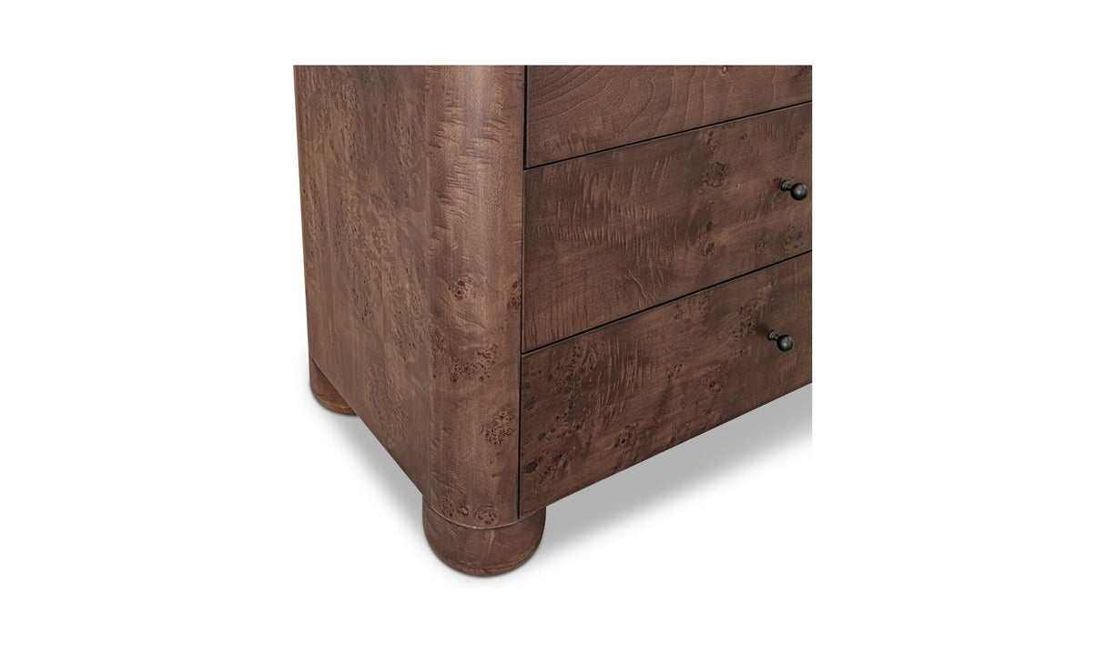 Gibson 6 Drawer Dresser Dark Brown by Moe's Home at Eve Furniture