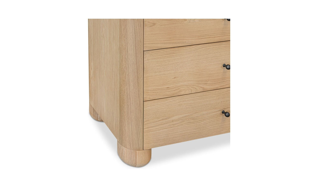 Gibson 6 Drawer Dresser Natural by Moe's Home at Eve Furniture