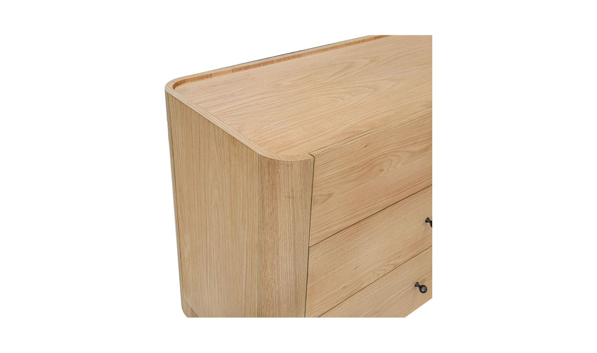 Gibson 6 Drawer Dresser Natural by Moe's Home at Eve Furniture