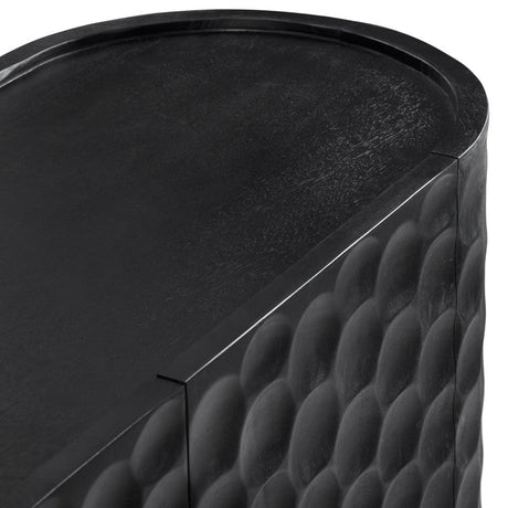 Gibson Black Four-Door Sideboard by Crestview at Eve Furniture