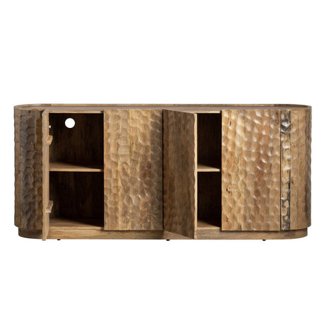 Gibson Brown Four-Door Sideboard by Crestview at Eve Furniture