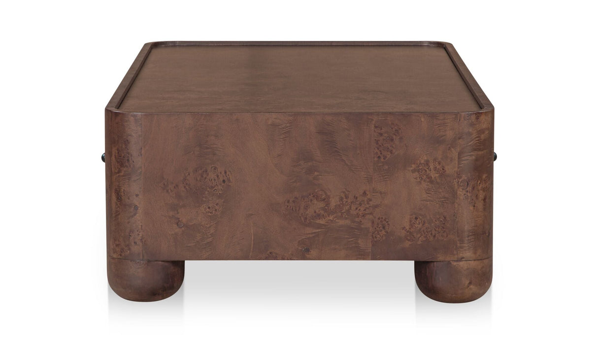 Gibson Coffee Table Burl by Moe's Home at Eve Furniture